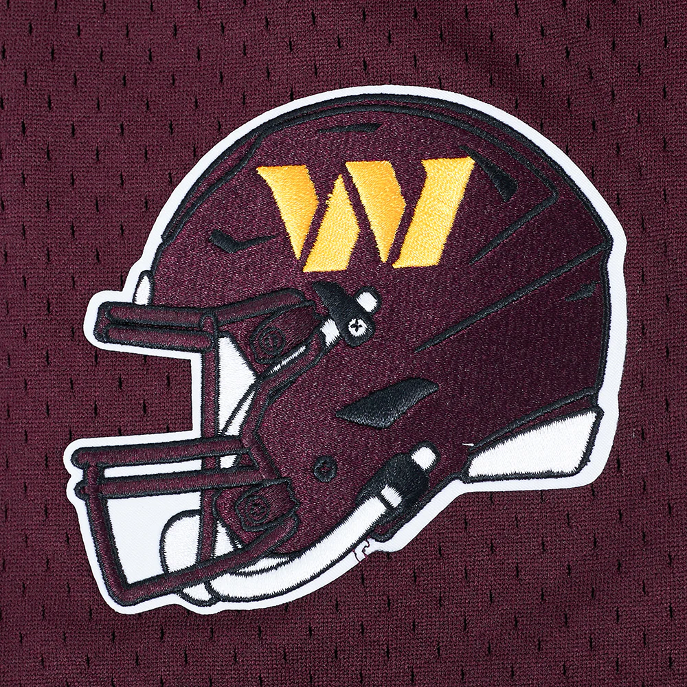 NFL WASHINGTON COMMANDERS CLASSIC MEN'S MESH BUTTON DOWN JERSEY (WINE) - Image 9