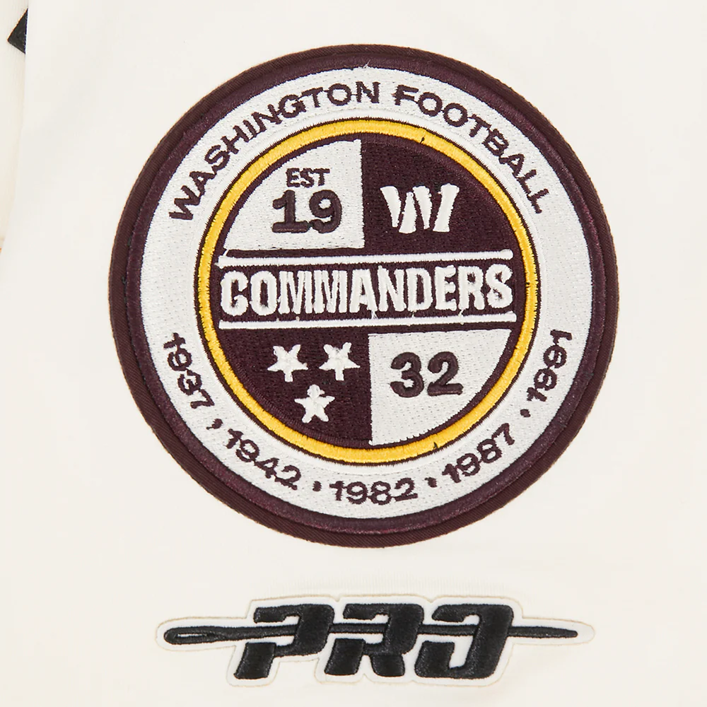 NFL WASHINGTON COMMANDERS MODERN ORIGINALS MEN'S RINGER TEE (EGGSHELL/ BLACK) - Image 5