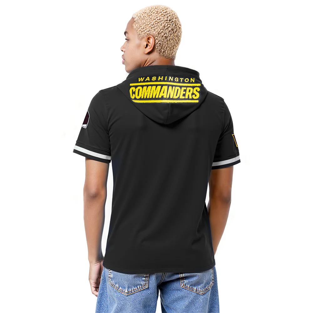 NFL WASHINGTON COMMANDERS JAYDEN DANIELS #5 CLASSIC PNN MEN'S SS PO (BLACK) - Image 2