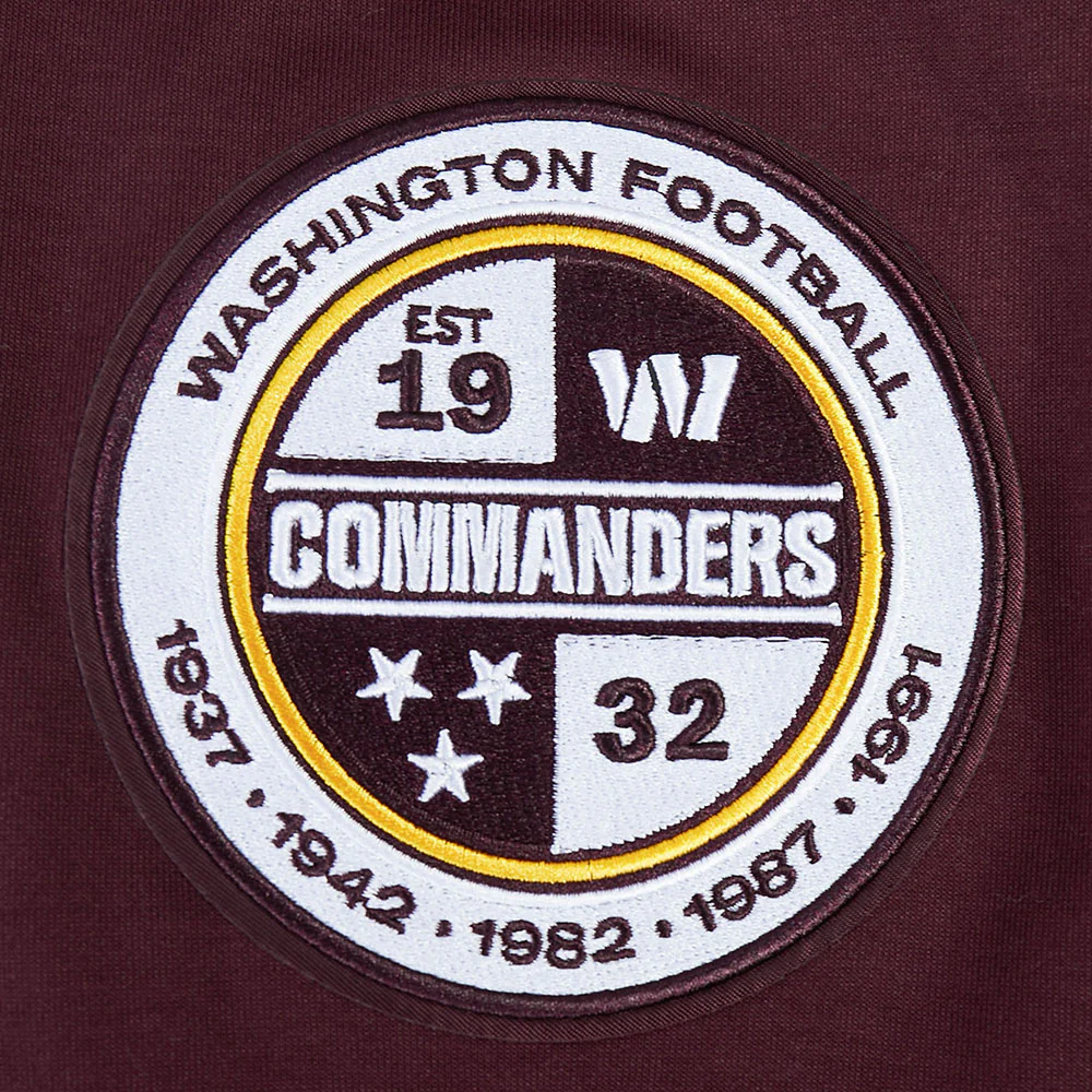 NFL WASHINGTON COMMANDERS CLASSIC CHENILLE ZIP HOODIE (WINE) - Image 6