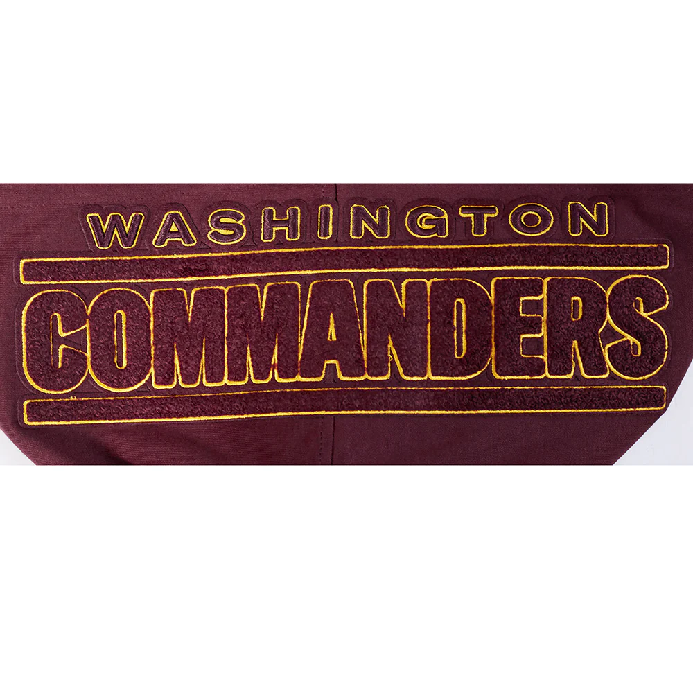 NFL WASHINGTON COMMANDERS CLASSIC CHENILLE PO HOODIE (WINE) - Image 8