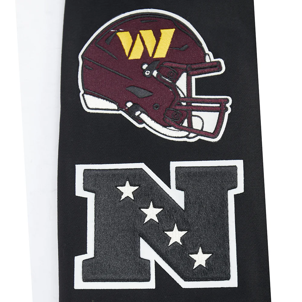 NFL WASHINGTON COMMANDERS MODERN ORIGINALS MEN'S FLC PO HOODIE (BLACK) - Image 6