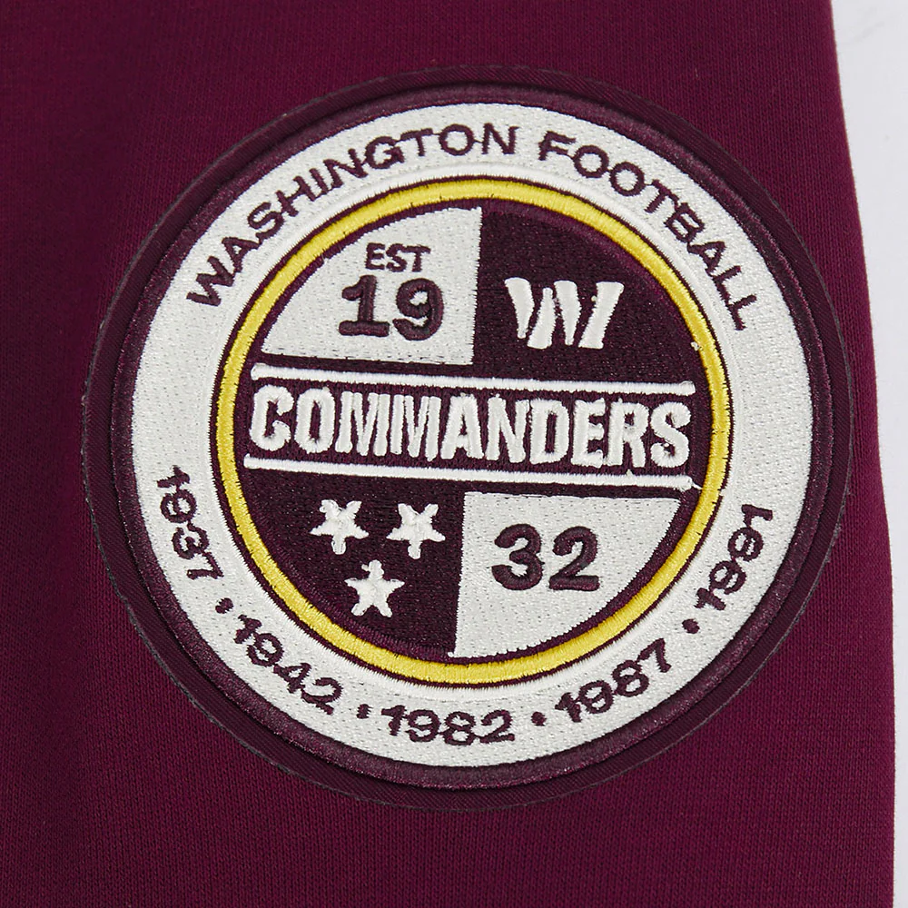 NFL WASHINGTON COMMANDERS MODERN ORIGINALS MEN'S FLC PO HOODIE (WINE) - Image 5