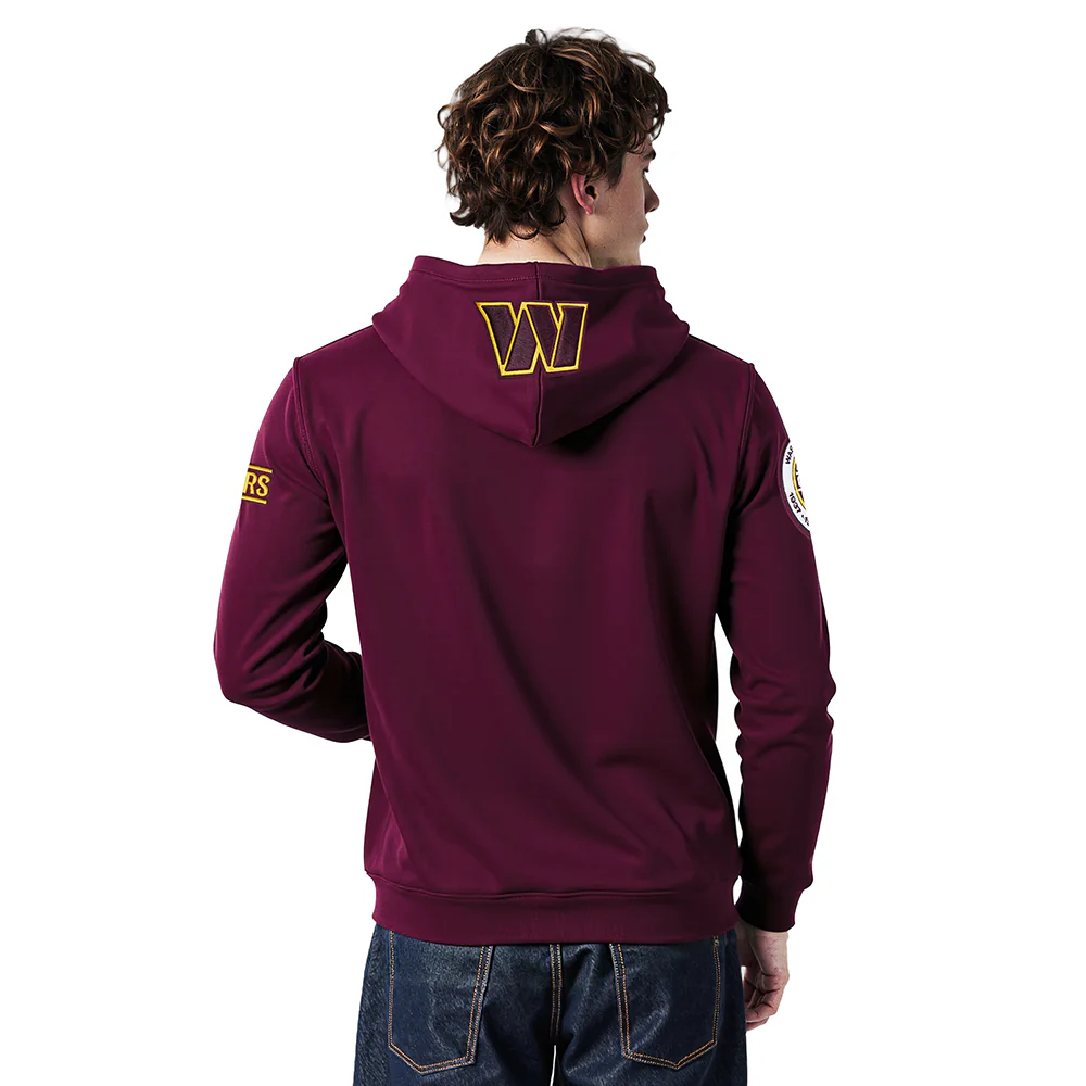 NFL WASHINGTON COMMANDERS CITY ARCH MEN'S FLC PO HOODIE (WINE) - Image 2