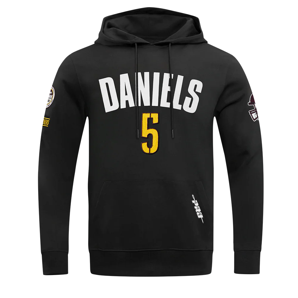 NFL WASHINGTON COMMANDERS JAYDEN DANIELS #5 CLASSIC PNN MEN'S DK PO (BLACK)