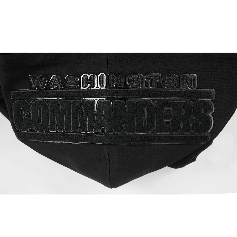 NFL WASHINGTON COMMANDERS TRIPLE BLACK MEN'S DK FZ HOODIE (TRIPLE BLACK) - Image 6
