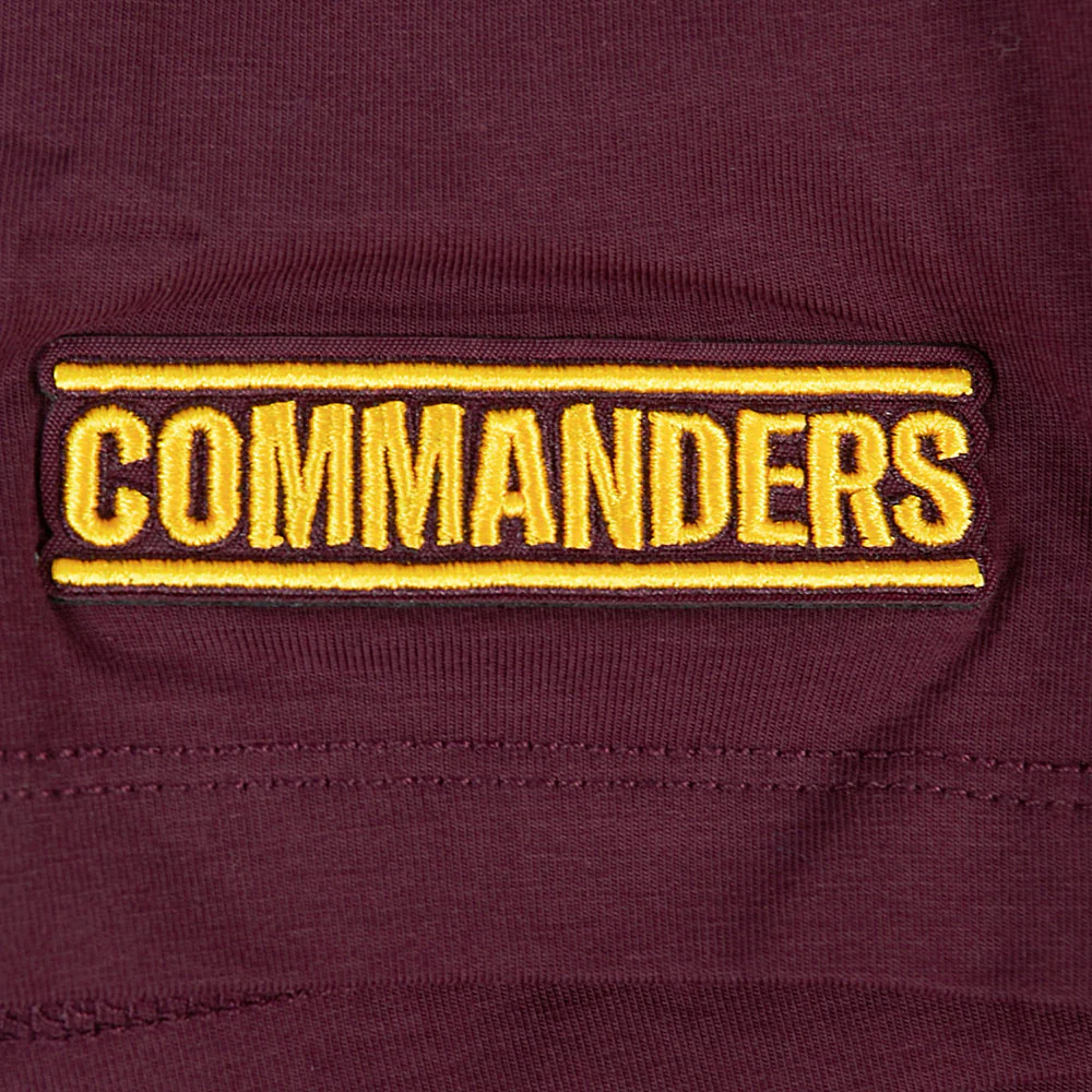 NFL WASHINGTON COMMANDERS SCRIPT TAIL WOMEN'S SJ BOXY TEE (WINE) - Image 11
