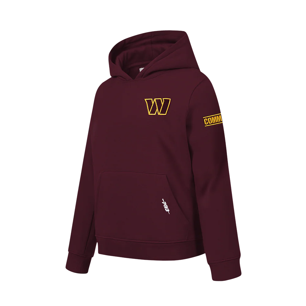 NFL WASHINGTON COMMANDERS CLASSIC BIG BOYS FLEECE PULLOVER HOODIE (WINE) - Image 4