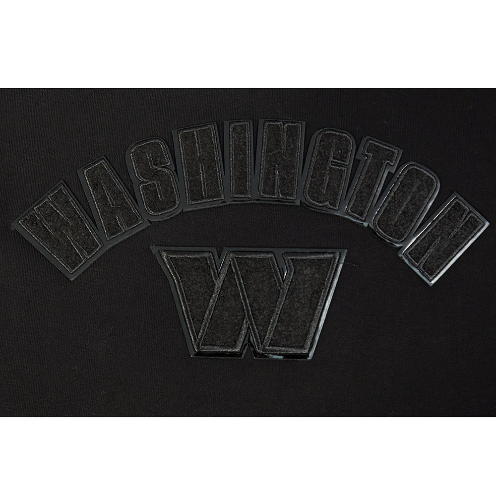 NFL WASHINGTON COMMANDERS TRIPLE BLACK WOMEN'S FLC CREWNECK (TRIPLE BLACK WOMEN'S) - Image 11