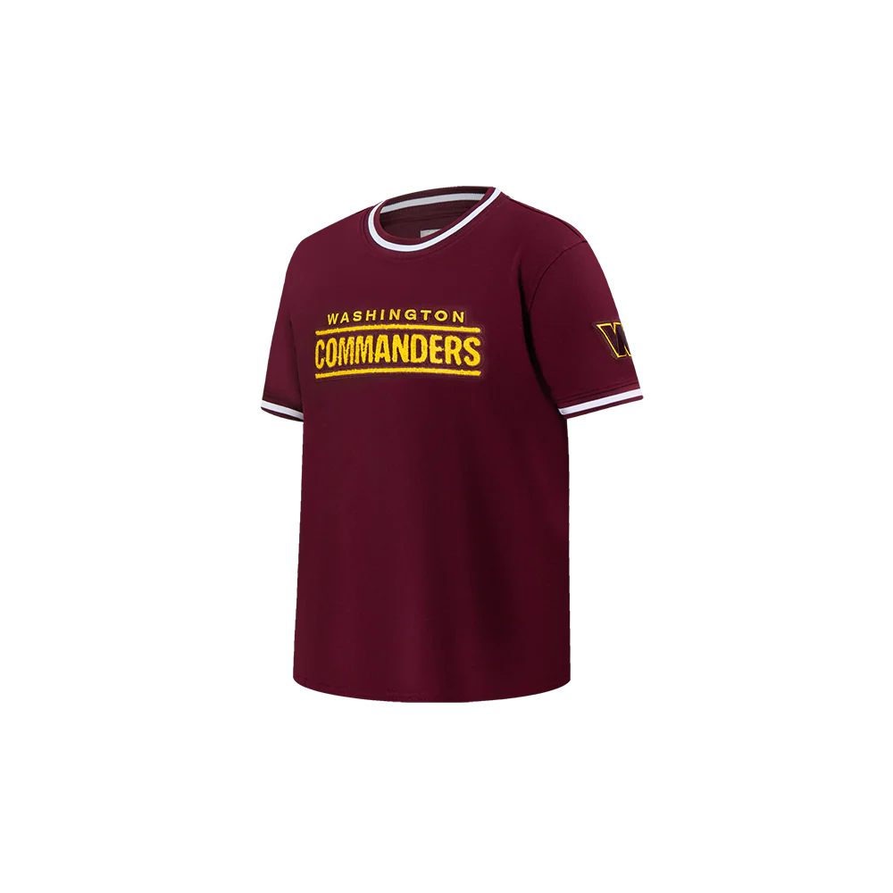 NFL WASHINGTON COMMANDERS CLASSIC TODDLER BOYS SHORT SLEEVE STRIPED RIB TEE (WINE) - Image 4