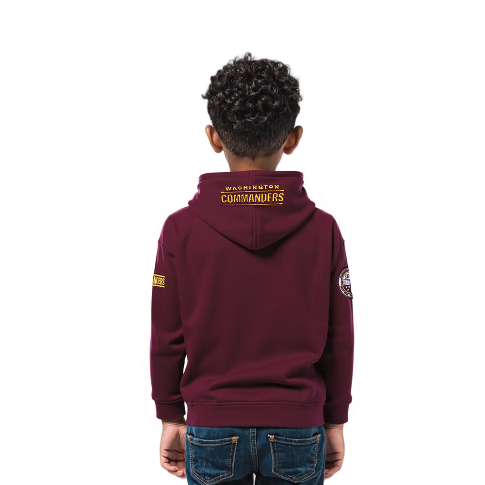 NFL WASHINGTON COMMANDERS CLASSIC TODDLER BOYS FLEECE PULLOVER HOODIE (WINE) - Image 2