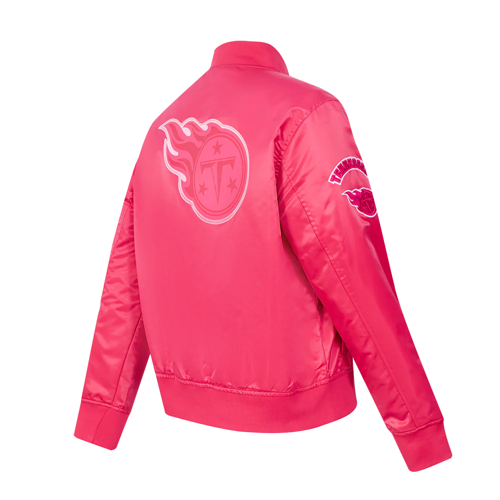 NFL WASHINGTON COMMANDERS TRIPLE PINK WOMEN'S SATIN JACKET (BEETROOT PURPLE) - Image 4