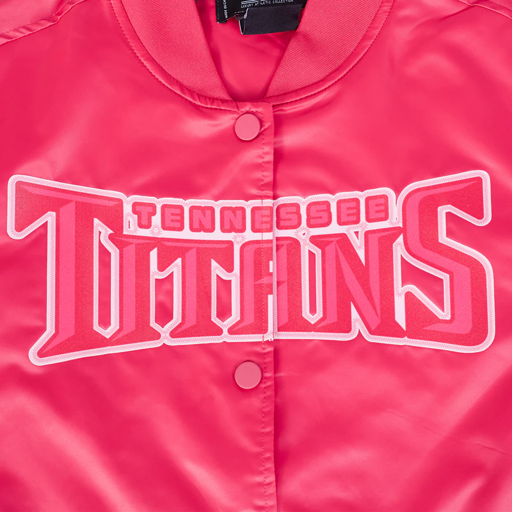 NFL WASHINGTON COMMANDERS TRIPLE PINK WOMEN'S SATIN JACKET (BEETROOT PURPLE) - Image 6