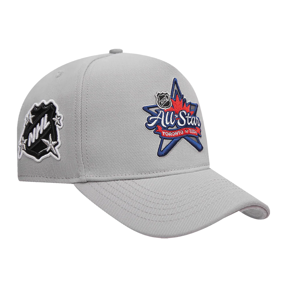 NHL ALL TEAMS NHL ALL STAR 2024 SNAPBACK HAT (GRAY) - Image 2