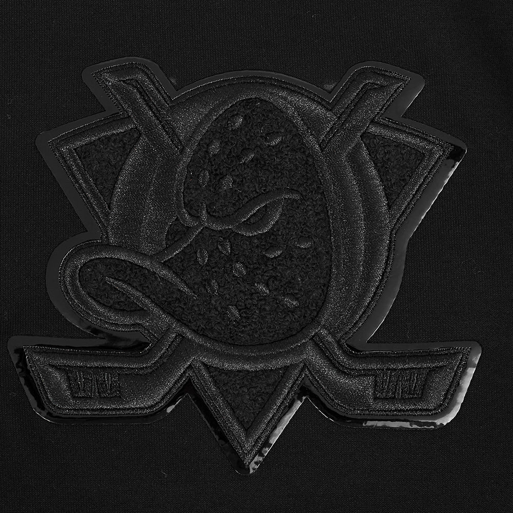 NHL ANAHEIM DUCKS TRIPLE BLACK MEN'S DK FZ PO HOODIE (TRIPLE BLACK) - Image 8