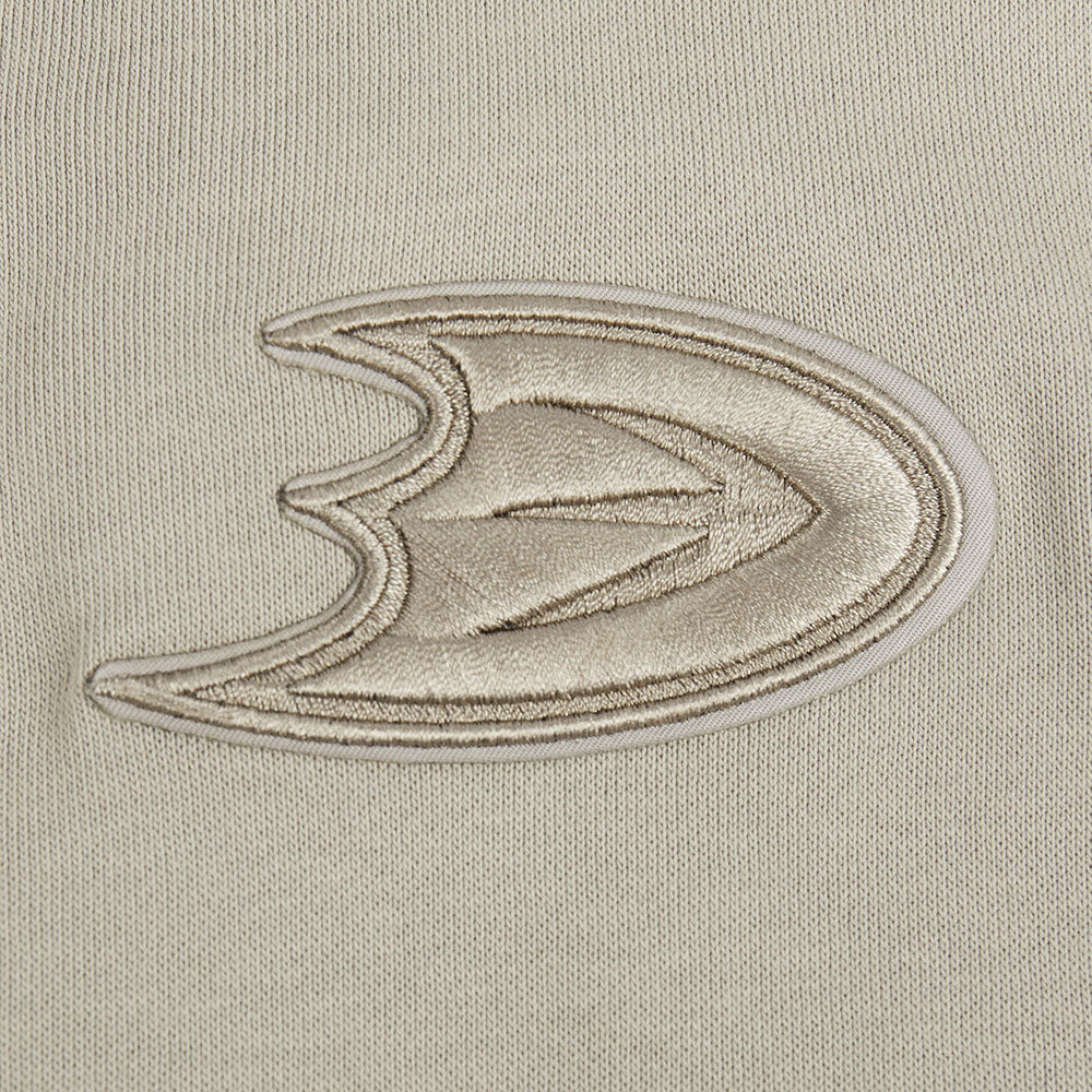 NHL ANAHEIM DUCKS NEURAL WOMEN'S FLC CREWNECK (TAUPE) - Image 7
