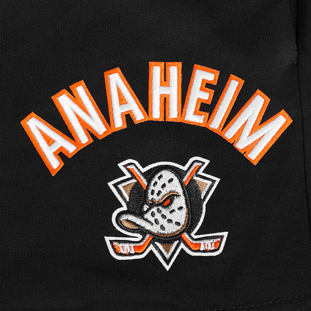 NHL ANAHEIM DUCKS CLASSIC WOMEN'S SHORT (BLACK) - Image 5