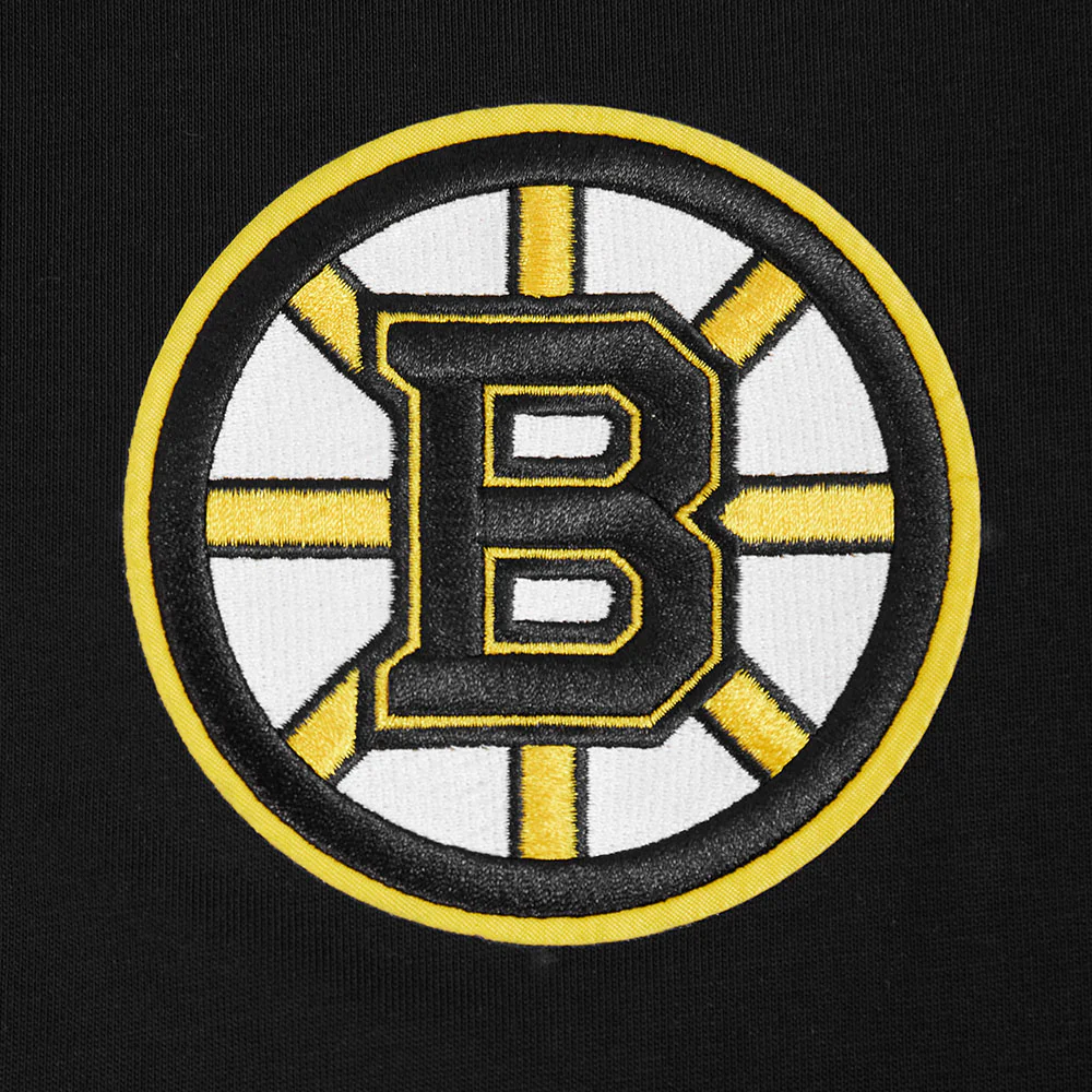 NHL BOSTON BRUINS WINGSPAN MEN'S CJ DROP SHOULDER TEE (BLACK) - Image 7