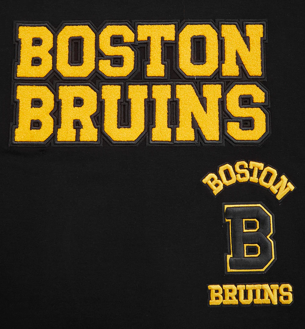 NHL BOSTON BRUINS RETRO CLASSIC WOMEN'S BOXY TEE (BLACK) - Image 5