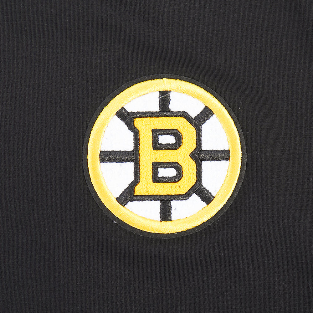 NHL BOSTON BRUINS CLASSIC CHENILLE WOMEN'S SJ BOXY TEE (BLACK) - Image 7