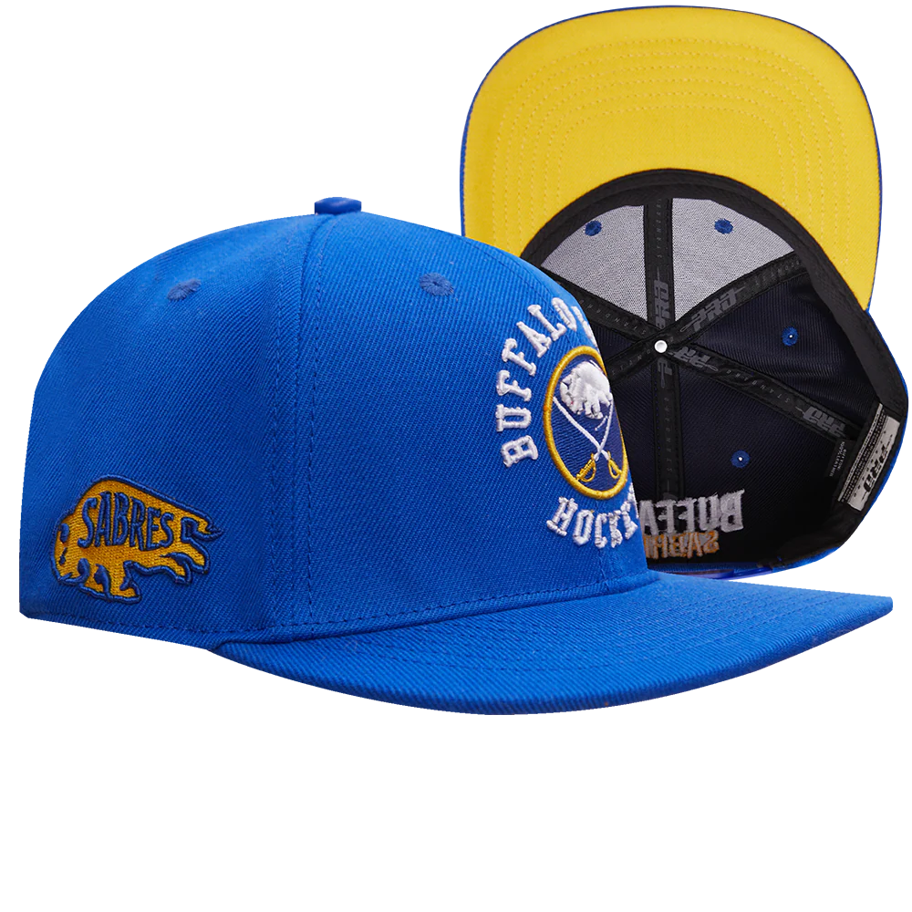 NHL BUFFALO SABRES HYBRID WOOL SNAPBACK HAT (ROYAL BLUE) - Image 8