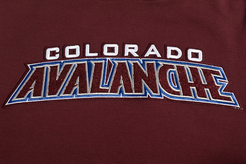 NHL COLORADO AVALANCHE CLASSIC CHENILLE MEN'S TEE (WINE) - Image 5