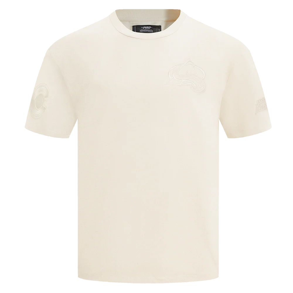 NHL COLORADO AVALANCHE NEUTRAL MEN'S DROP SHOULDER TEE (EGGSHELL)