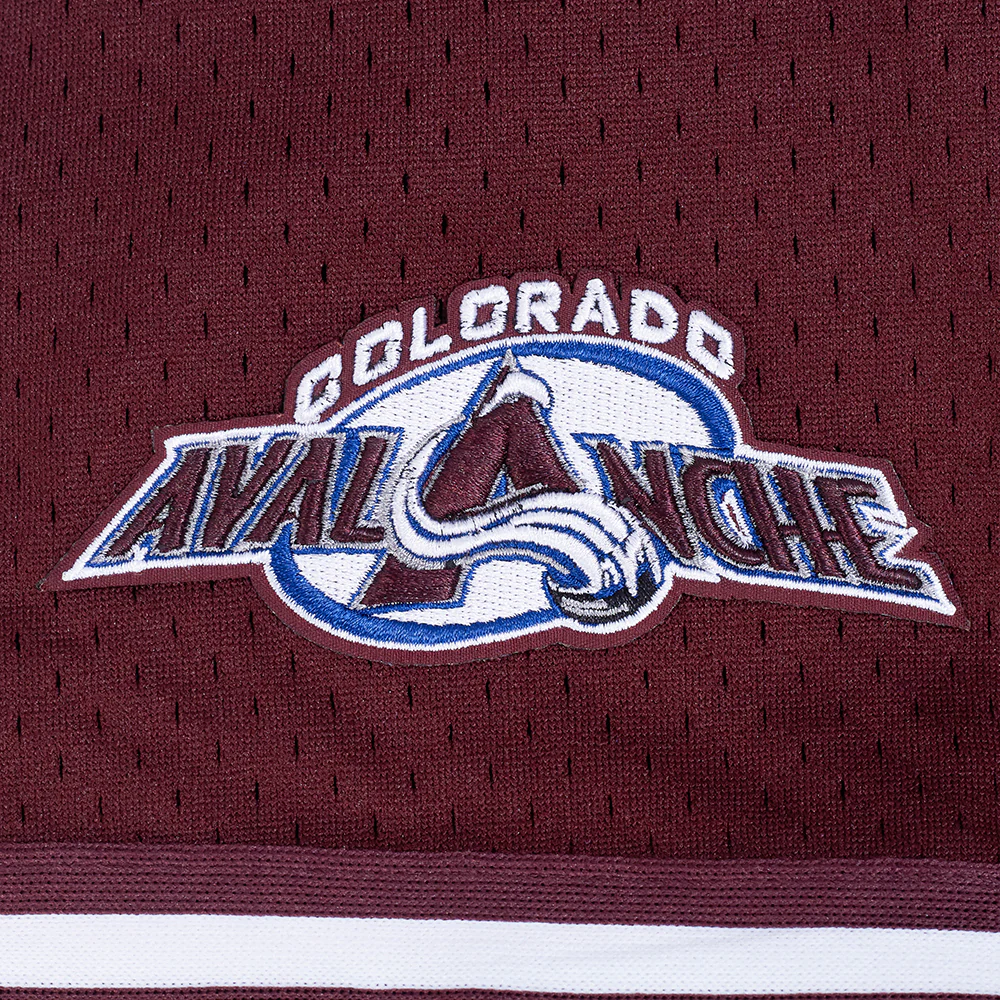 NHL COLORADO AVALANCHE CLASSIC MESH BUTTON DOWN SHIRT (WINE) - Image 9