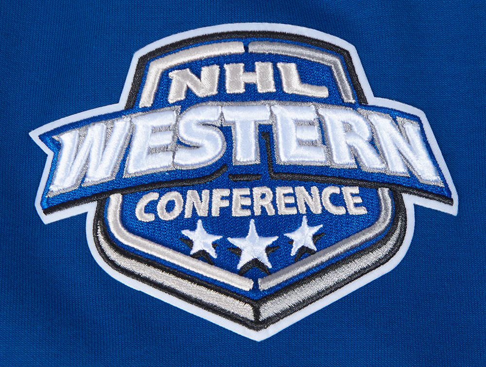 NHL COLORADO AVALANCHE CLASSIC MEN'S WARM UP JACKET (DODGER BLUE) - Image 6
