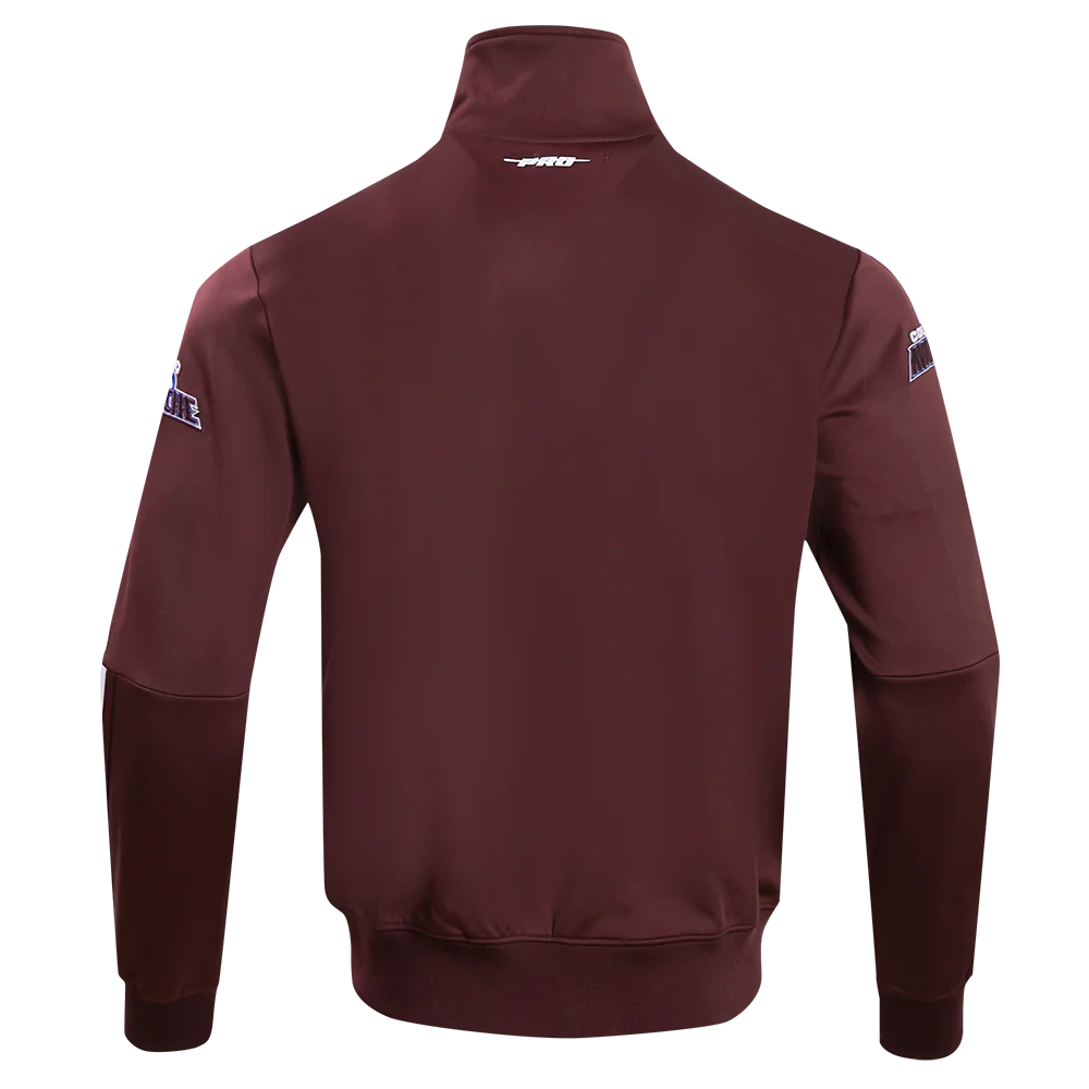 NHL COLORADO AVALANCHE CLASSIC CHENILLE MEN'S TRACK JACKET (WINE) - Image 4