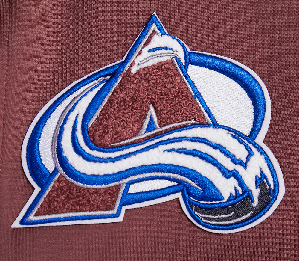 NHL COLORADO AVALANCHE CLASSIC CHENILLE MEN'S TRACK JACKET (WINE) - Image 6