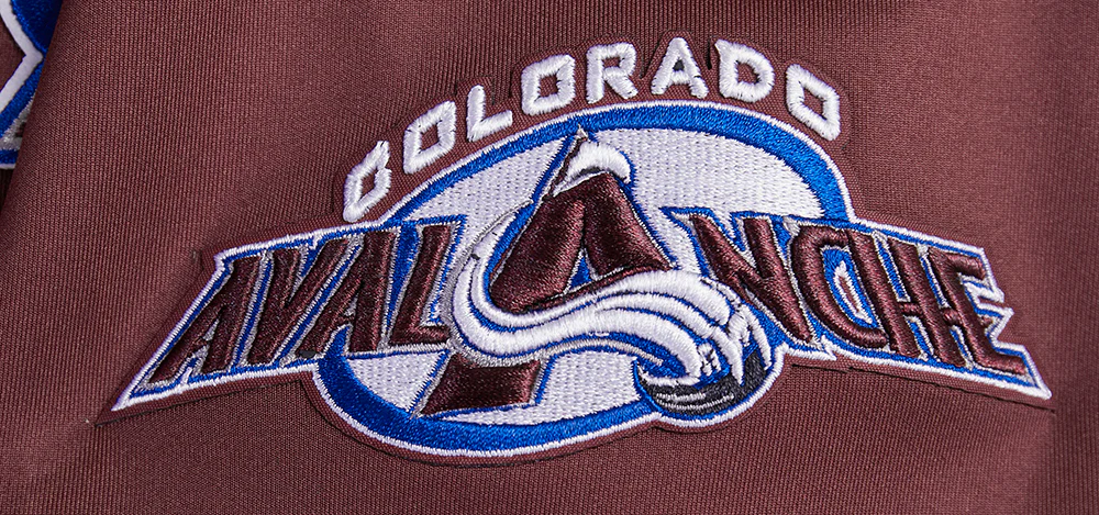 NHL COLORADO AVALANCHE CLASSIC CHENILLE MEN'S TRACK JACKET (WINE) - Image 7