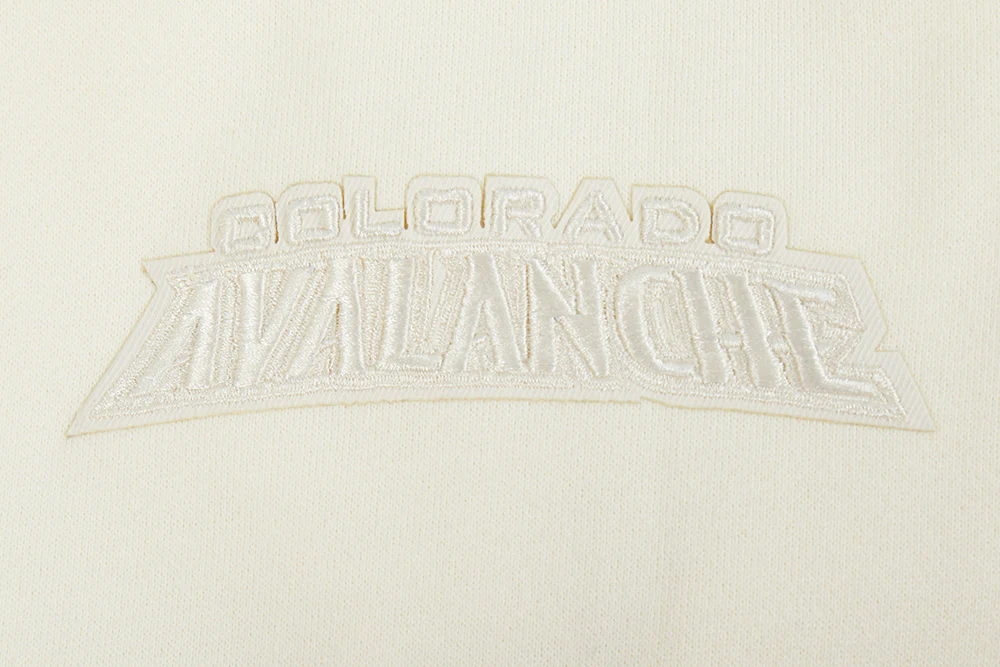 NHL COLORADO AVALANCHE NEUTRAL MEN'S DROP SHOULDER PULLOVER HOODIE (EGGSHELL) - Image 6