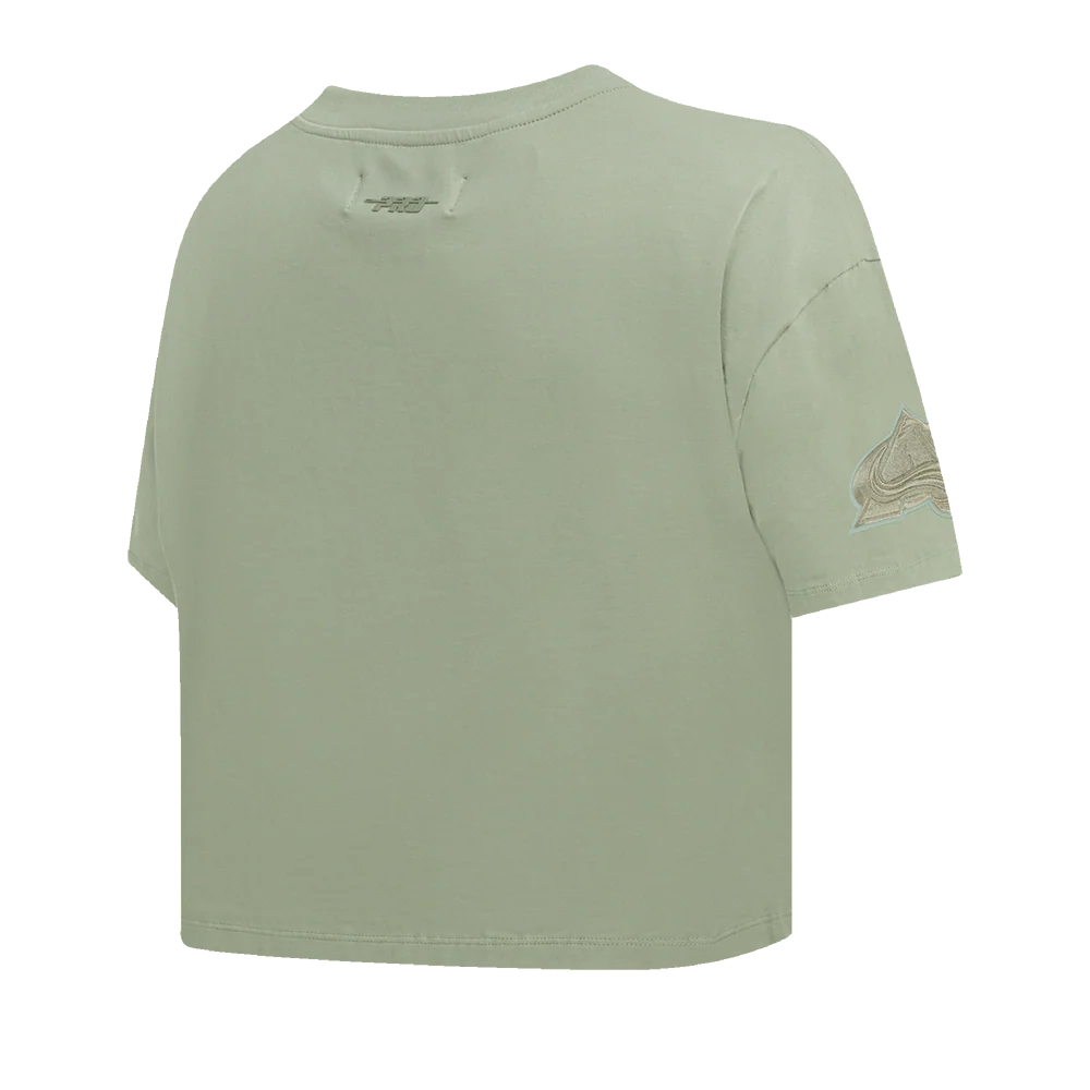NHL COLORADO AVALANCHE NEUTRAL SINGLE JERSEY BOXY TEE (MOSS) - Image 4