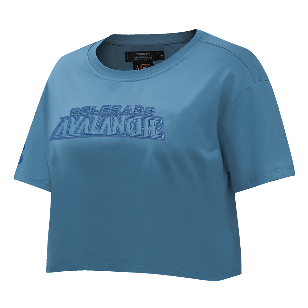 NHL COLORADO AVALANCHE NEUTRAL SINGLE JERSEY BOXY TEE (STEEL BLUE) - Image 2