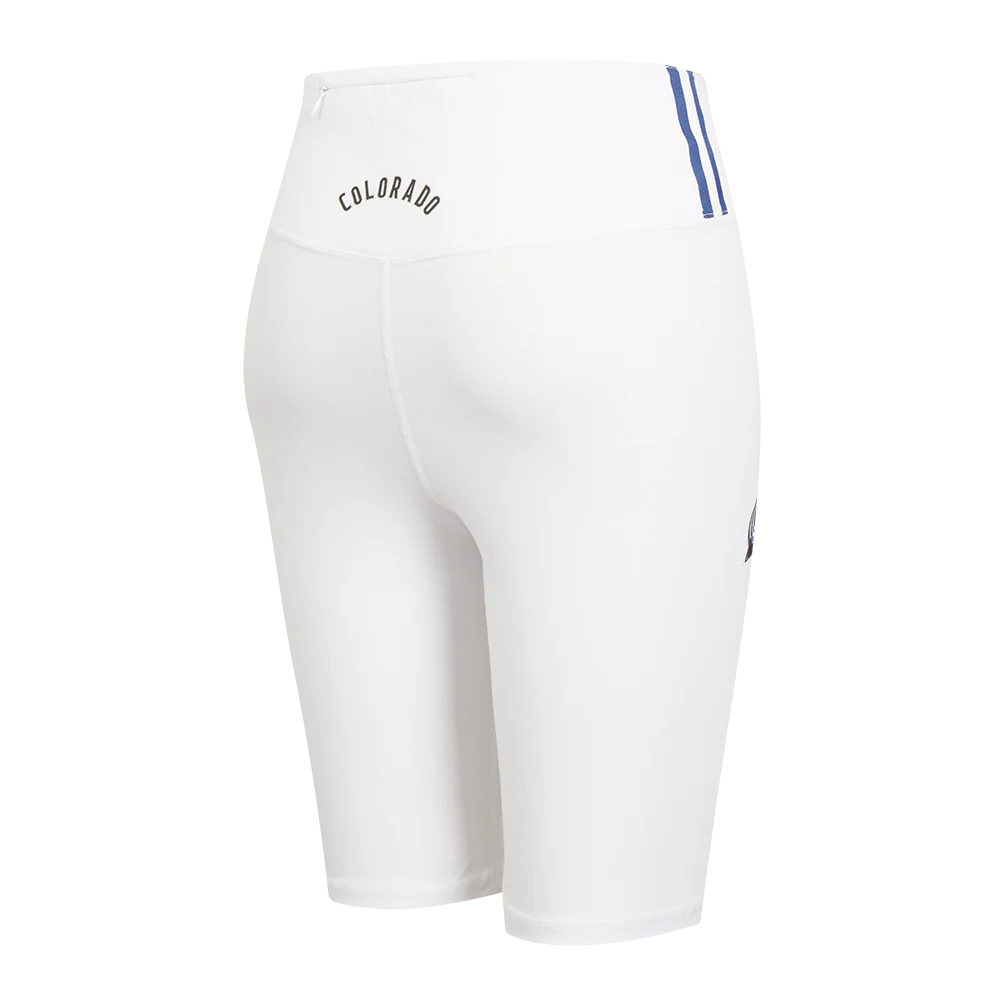 NHL COLORADO AVALANCHE CLASSIC WOMEN'S COTTON BIKE SHORT (WHITE) - Image 3