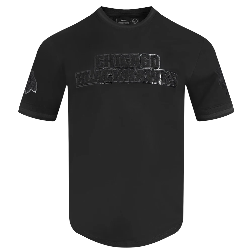 NHL CHICAGO BLACKHAWKS CLASSIC TRIPLE BLACK MEN'S MEN'S DK TEE (TRIPLE BLACK)