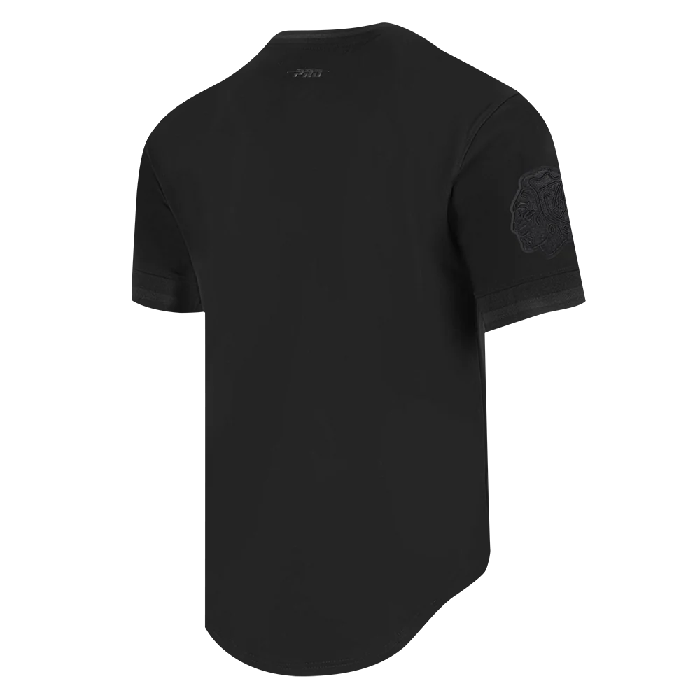 NHL CHICAGO BLACKHAWKS CLASSIC TRIPLE BLACK MEN'S MEN'S DK TEE (TRIPLE BLACK) - Image 4