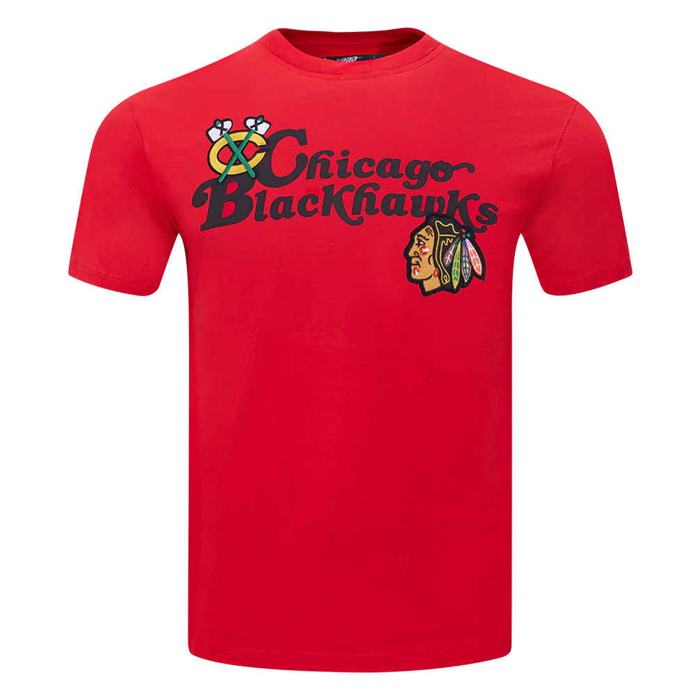 NHL CHICAGO BLACKHAWKS SOUVENIR MEN'S SJ TEE (RED) - Image 3