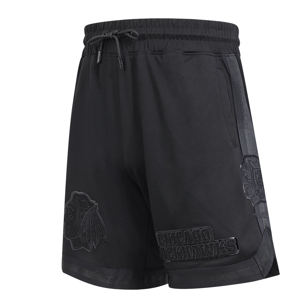 NHL CHICAGO BLACKHAWKS CLASSIC TRIPLE BLACK MEN'S MEN'S DK SHORT (TRIPLE BLACK) - Image 2