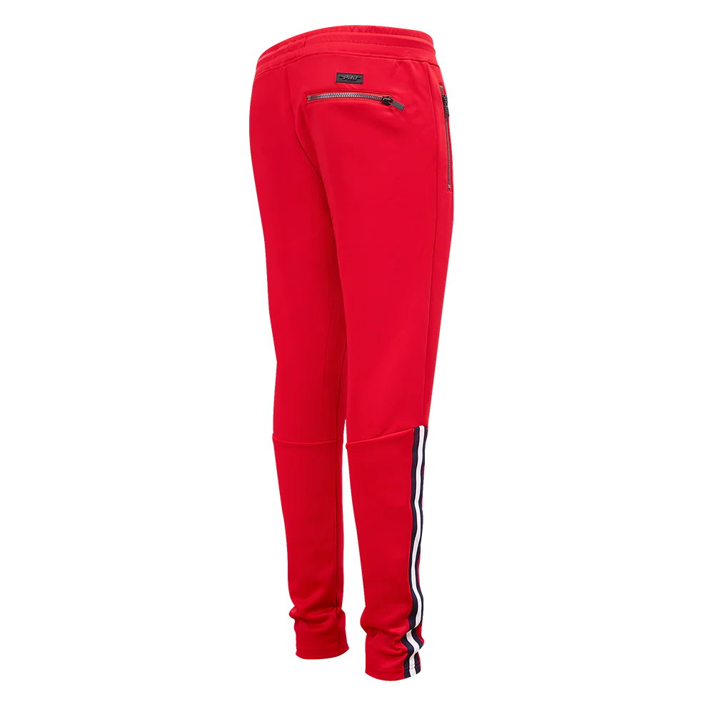 NHL CHICAGO BLACKHAWKS CLASSIC CHENILLE MEN'S DK TRACK PANT (RED/BLACK) - Image 3