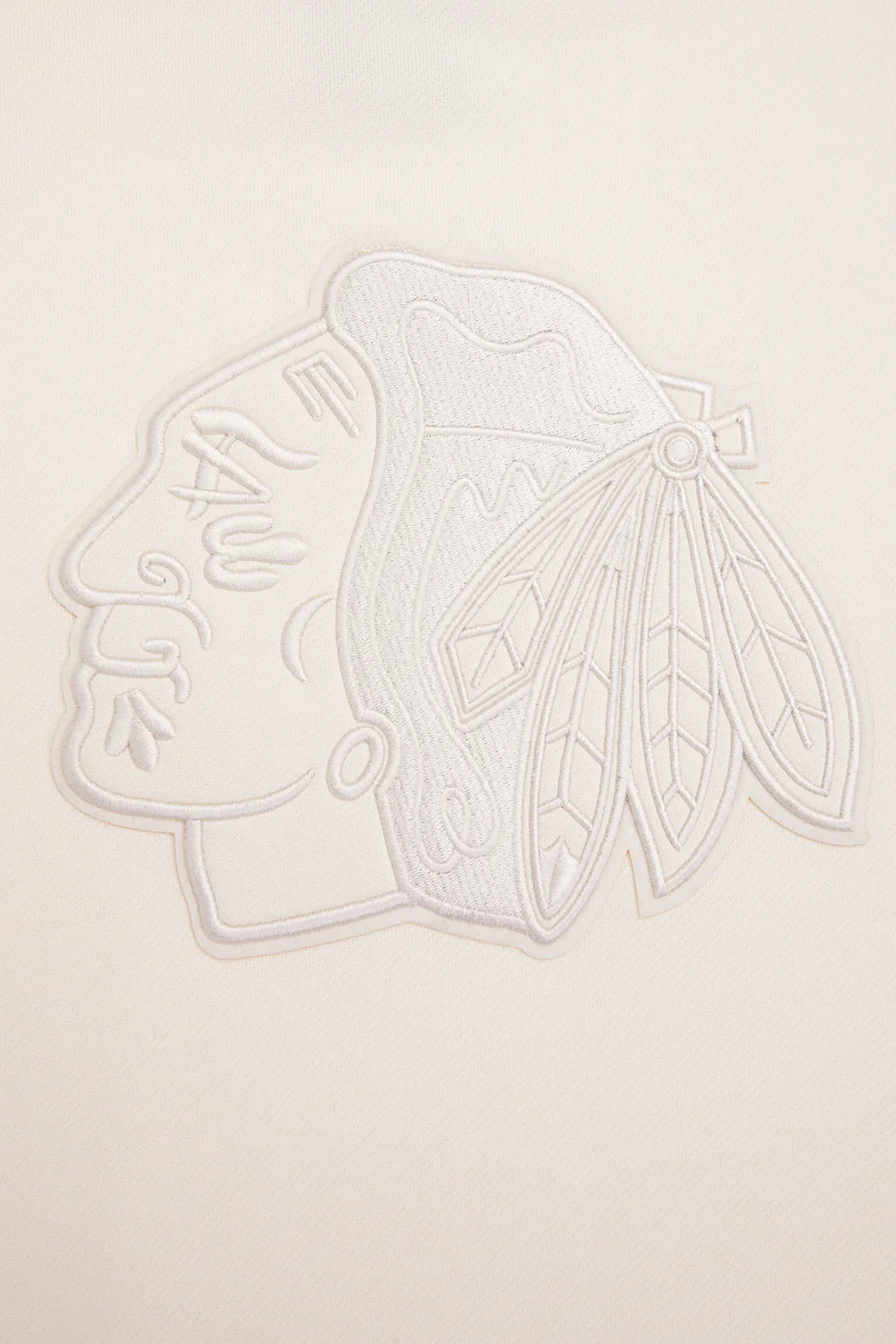 NHL CHICAGO BLACKHAWKS NEUTRAL DROP SHOULDER FLEECE CREWNECK (EGGSHELL) - Image 14