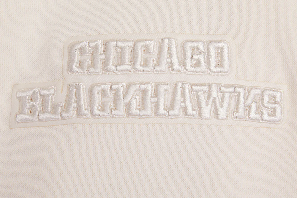 NHL CHICAGO BLACKHAWKS NEUTRAL DROP SHOULDER FLEECE CREWNECK (EGGSHELL) - Image 16