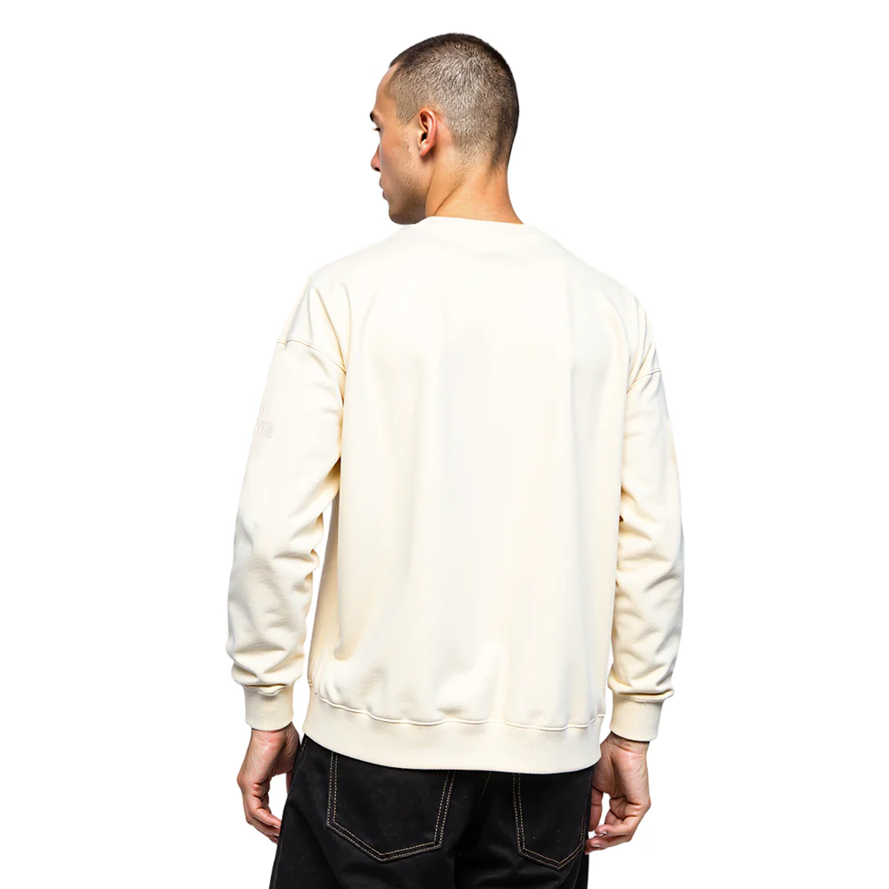 NHL CHICAGO BLACKHAWKS NEUTRAL DROP SHOULDER FLEECE CREWNECK (EGGSHELL) - Image 2