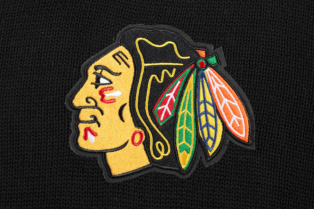 NHL CHICAGO BLACKHAWKS KNIT BOX SET CREWNECK SWEATER (BLACK) - Image 5