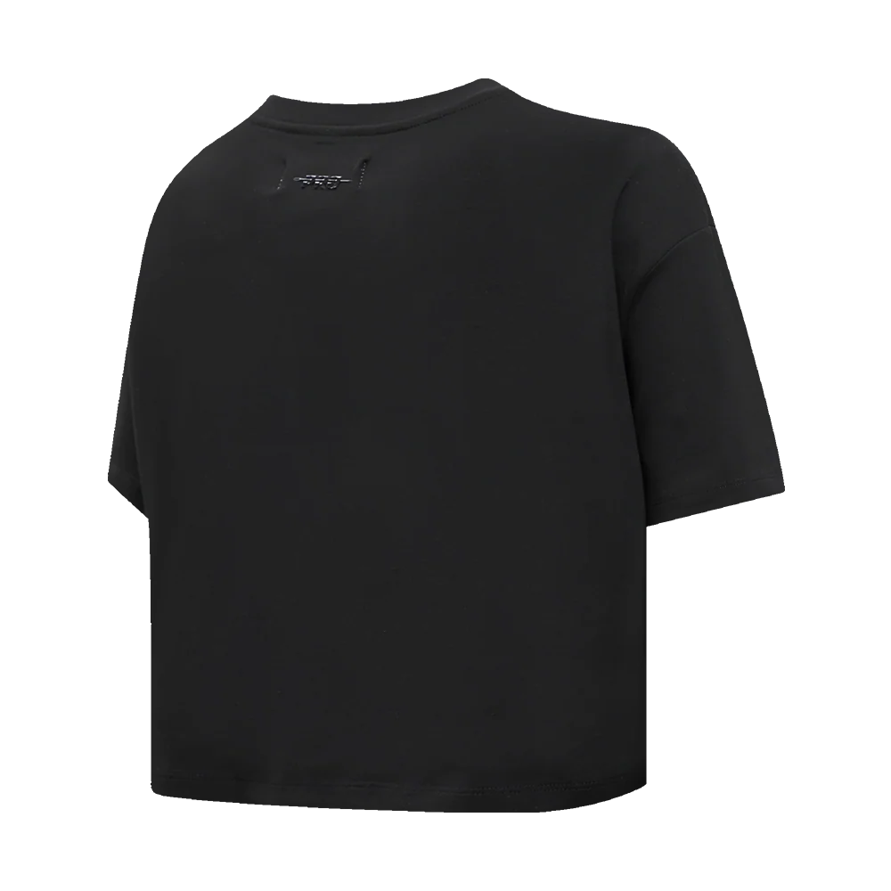 NHL CHICAGO BLACKHAWKS RETRO CLASSIC WOMEN'S BOXY TEE (BLACK) - Image 4