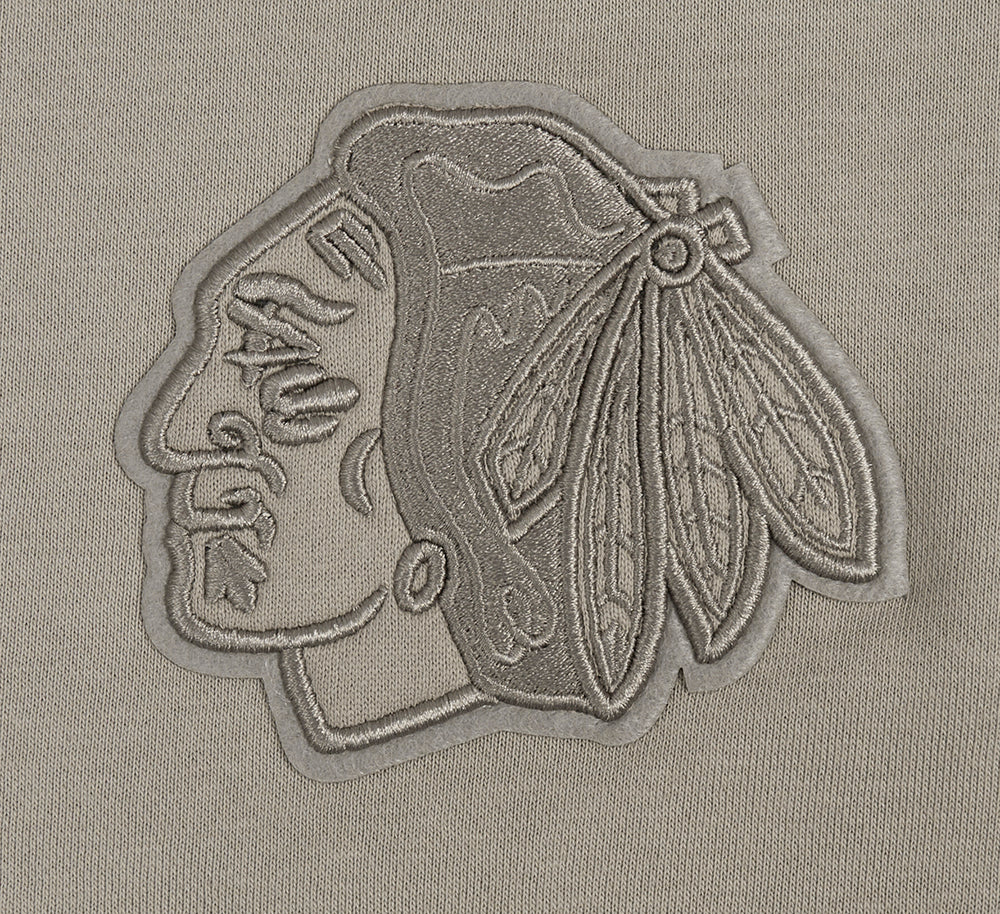 NHL CHICAGO BLACKHAWKS NEUTRAL WOMEN'S CREWNECK (TAUPE) - Image 6