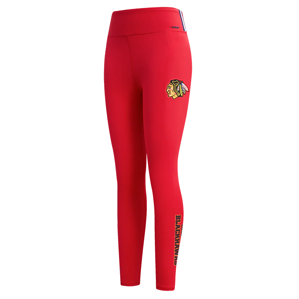 NHL CHICAGO BLACKHAWKS CLASSIC WOMEN'S HW JERSEY LEGGING (RED)