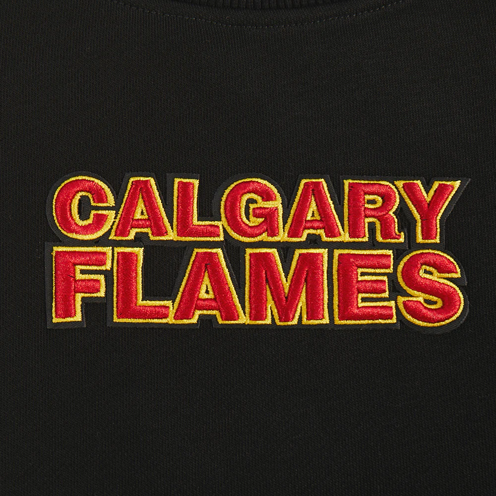 NHL CALGARY FLAMES WINGSPAN WOMEN'S FLC CREWNECK (BLACK) - Image 8