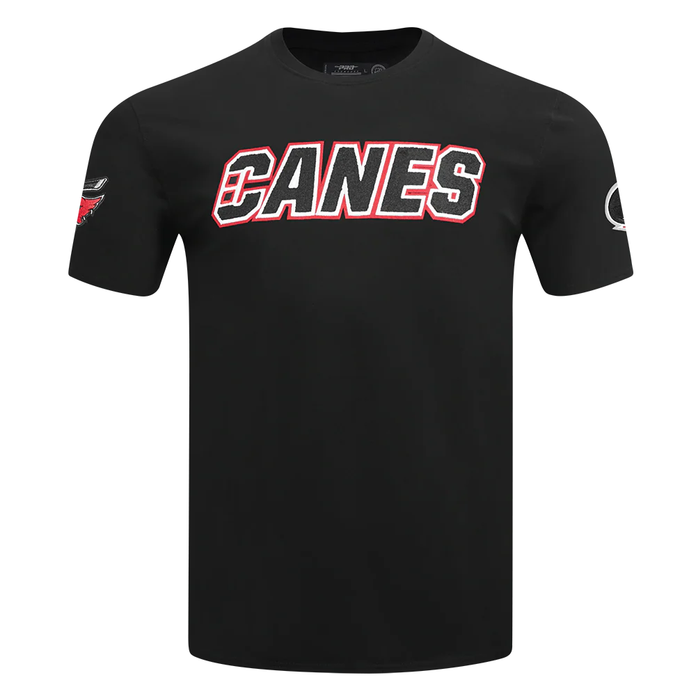 CAROLINA HURRICANES CLASSIC CHENILLE MEN'S SJ TEE (BLACK)